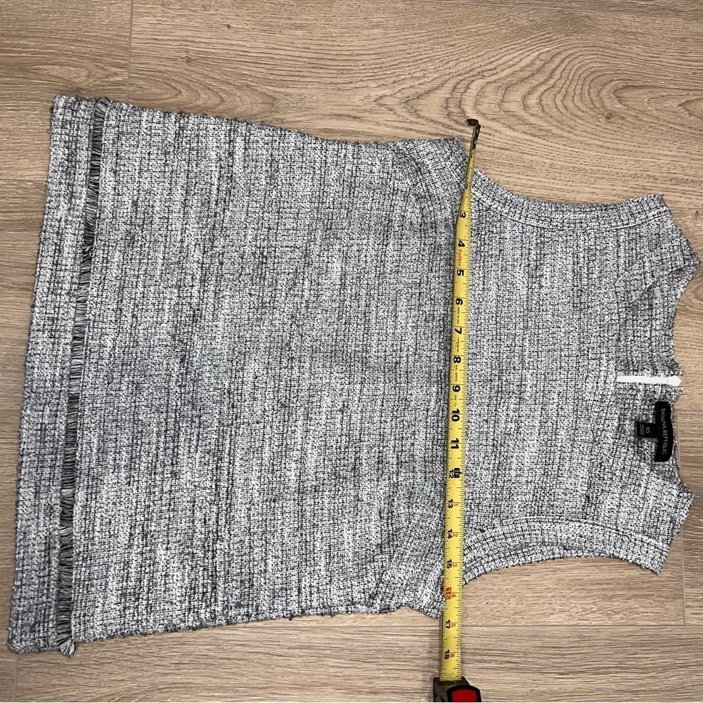 Banana Republic Black and White Textured Tank Top - Picture 5 of 6